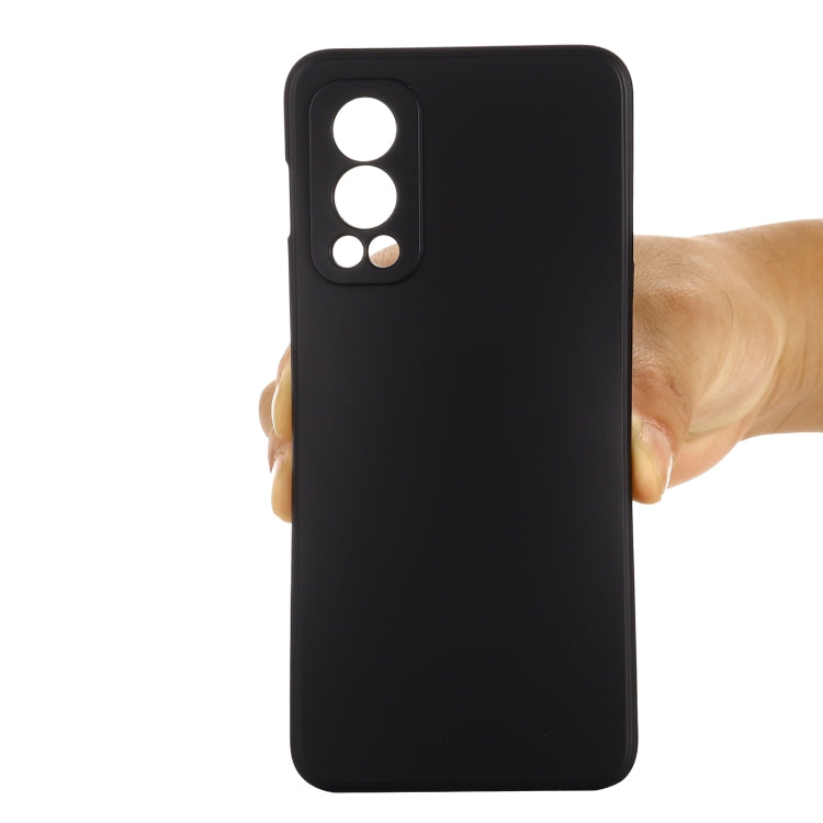 For OnePlus Nord 2 5G Solid Color Liquid Silicone Shockproof Full Coverage Protective Case