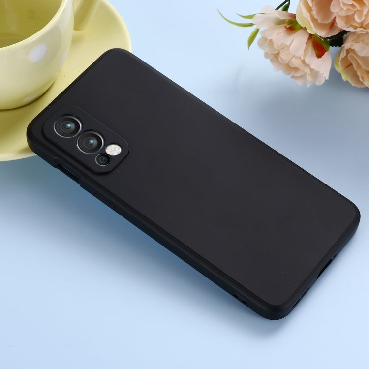 For OnePlus Nord 2 5G Solid Color Liquid Silicone Shockproof Full Coverage Protective Case