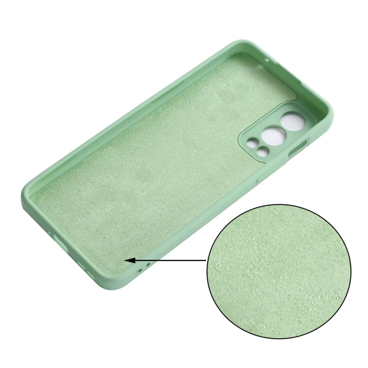 For OnePlus Nord 2 5G Solid Color Liquid Silicone Shockproof Full Coverage Protective Case