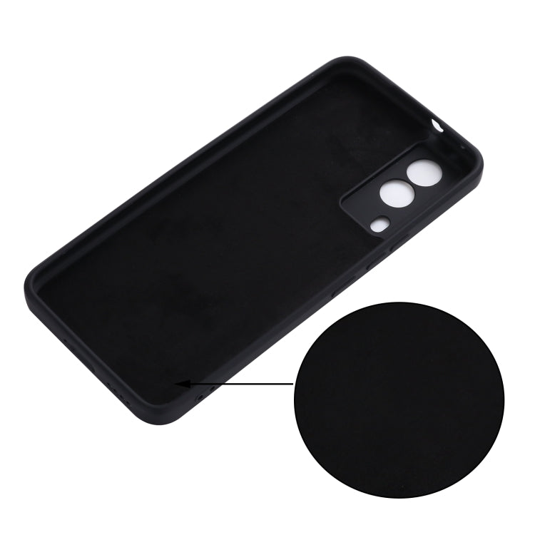 For vivo V21e 5G Foreign Version Solid Color Liquid Silicone Shockproof Full Coverage Protective Case