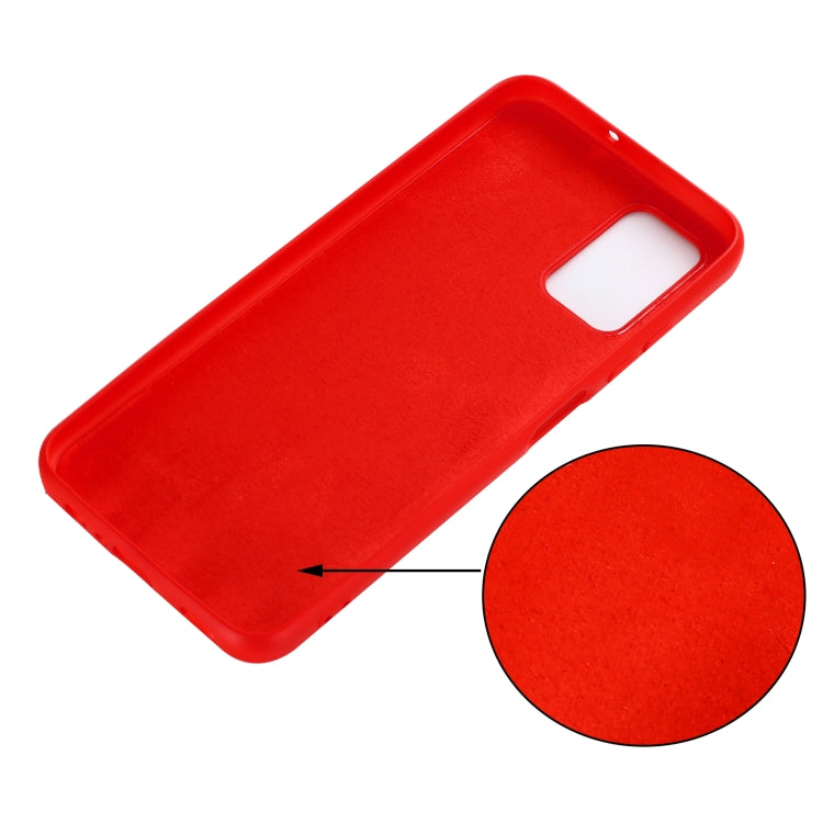 For Samsung Galaxy F52 5G Solid Color Liquid Silicone Shockproof Full Coverage Protective Case