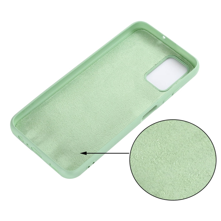 For Samsung Galaxy F52 5G Solid Color Liquid Silicone Shockproof Full Coverage Protective Case