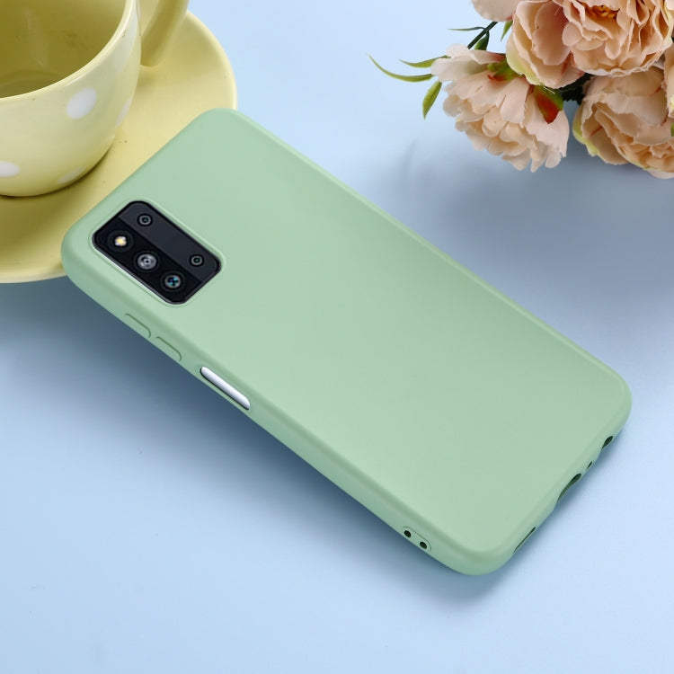 For Samsung Galaxy F52 5G Solid Color Liquid Silicone Shockproof Full Coverage Protective Case
