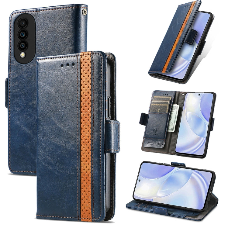 For Huawei nova 8 SE Youth CaseNeo Business Splicing Dual Magnetic Buckle Horizontal Flip PU Leather Case with Holder & Card Slots & Wallet