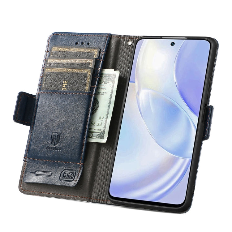 For Huawei nova 8 SE Youth CaseNeo Business Splicing Dual Magnetic Buckle Horizontal Flip PU Leather Case with Holder & Card Slots & Wallet
