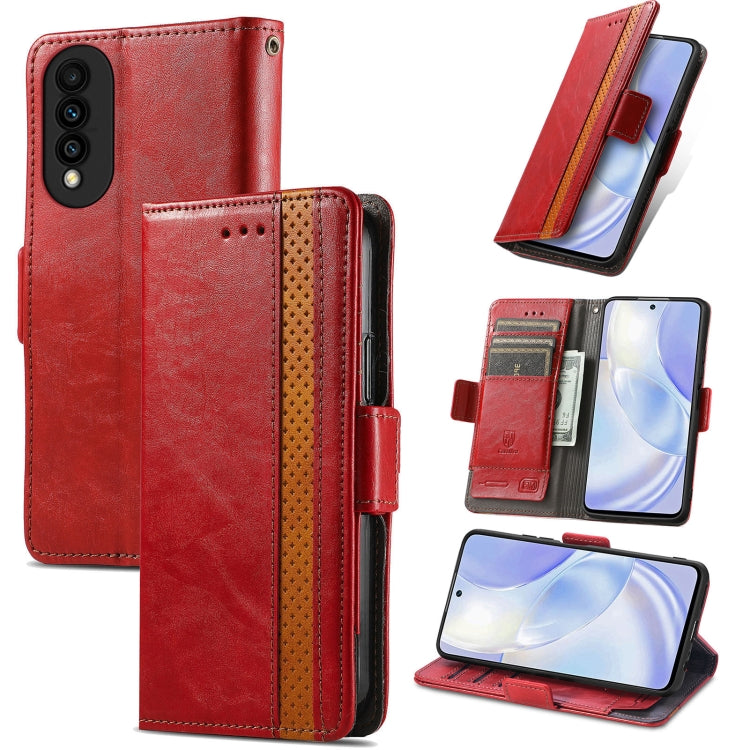 For Huawei nova 8 SE Youth CaseNeo Business Splicing Dual Magnetic Buckle Horizontal Flip PU Leather Case with Holder & Card Slots & Wallet