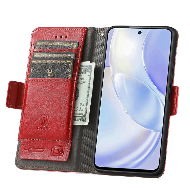 For Huawei nova 8 SE Youth CaseNeo Business Splicing Dual Magnetic Buckle Horizontal Flip PU Leather Case with Holder & Card Slots & Wallet