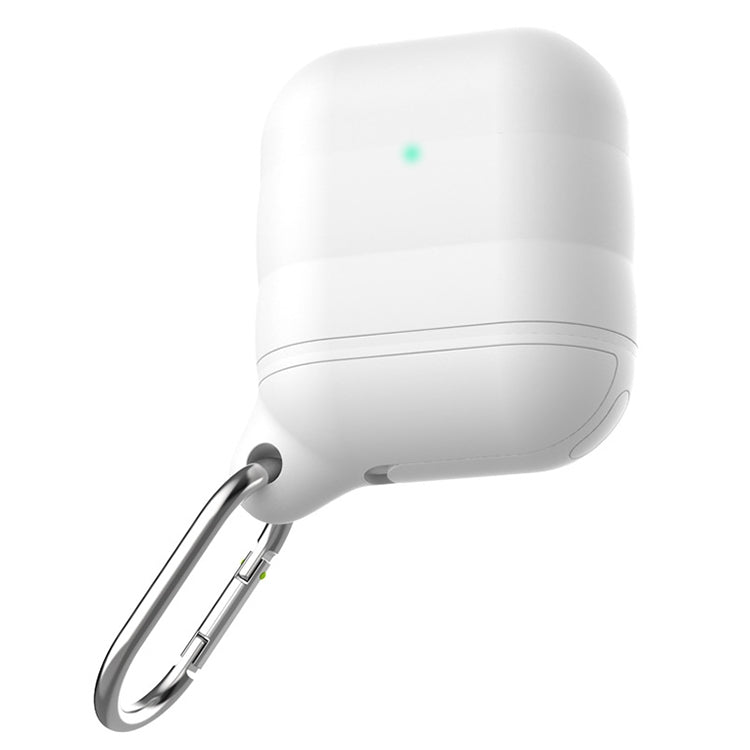 For Apple AirPods 1 / 2 Wireless Earphone Waterproof Silicone Protective Case with Hook