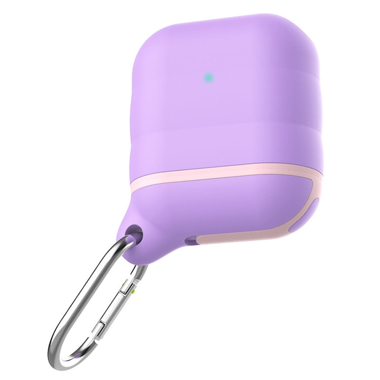 For Apple AirPods 1 / 2 Wireless Earphone Waterproof Silicone Protective Case with Hook