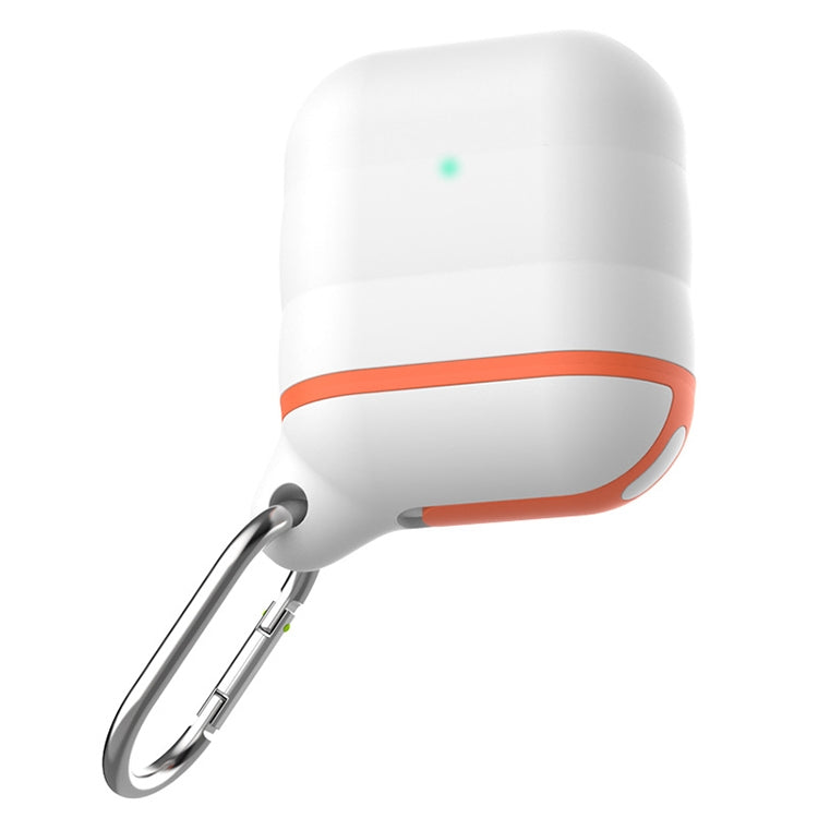 For Apple AirPods 1 / 2 Wireless Earphone Waterproof Silicone Protective Case with Hook