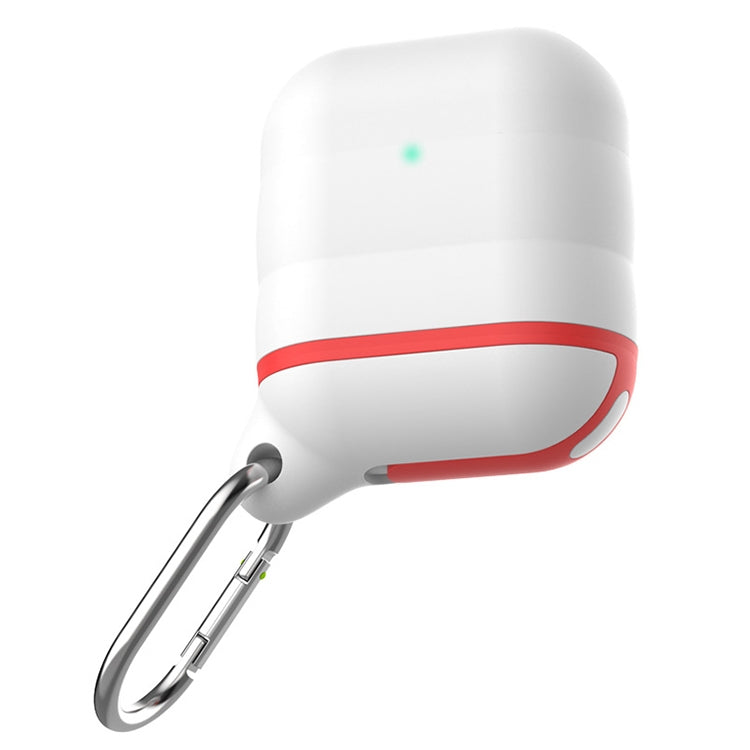 For Apple AirPods 1 / 2 Wireless Earphone Waterproof Silicone Protective Case with Hook