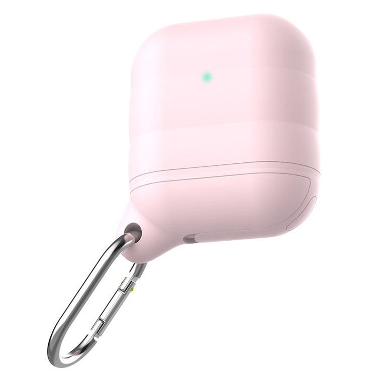 For Apple AirPods 1 / 2 Wireless Earphone Waterproof Silicone Protective Case with Hook
