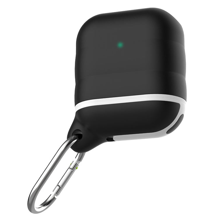 For Apple AirPods 1 / 2 Wireless Earphone Waterproof Silicone Protective Case with Hook