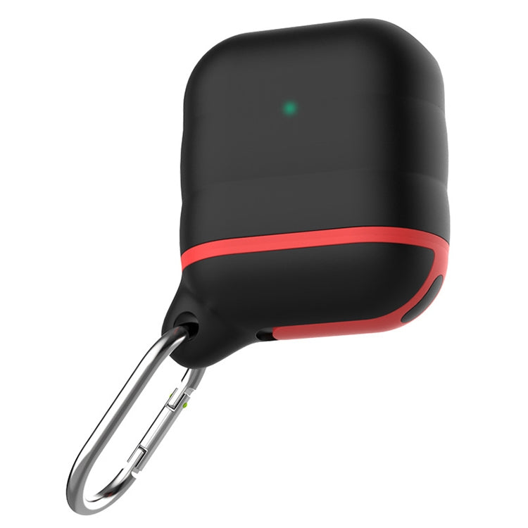 For Apple AirPods 1 / 2 Wireless Earphone Waterproof Silicone Protective Case with Hook