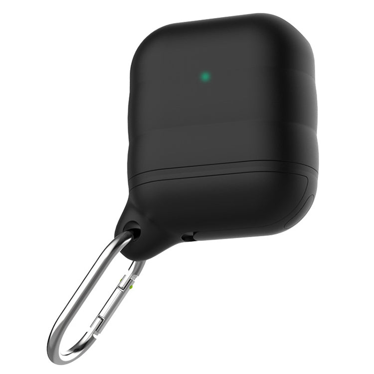 For Apple AirPods 1 / 2 Wireless Earphone Waterproof Silicone Protective Case with Hook