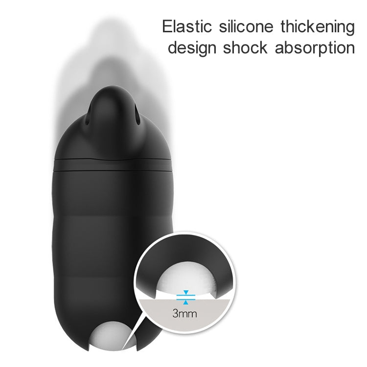 For Apple AirPods 1 / 2 Wireless Earphone Waterproof Silicone Protective Case with Hook