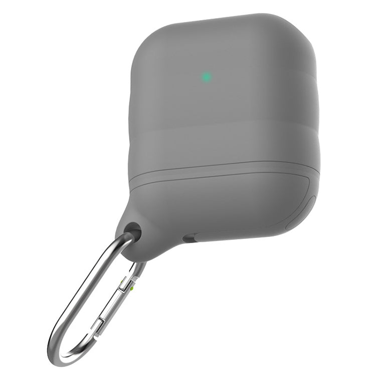 For Apple AirPods 1 / 2 Wireless Earphone Waterproof Silicone Protective Case with Hook