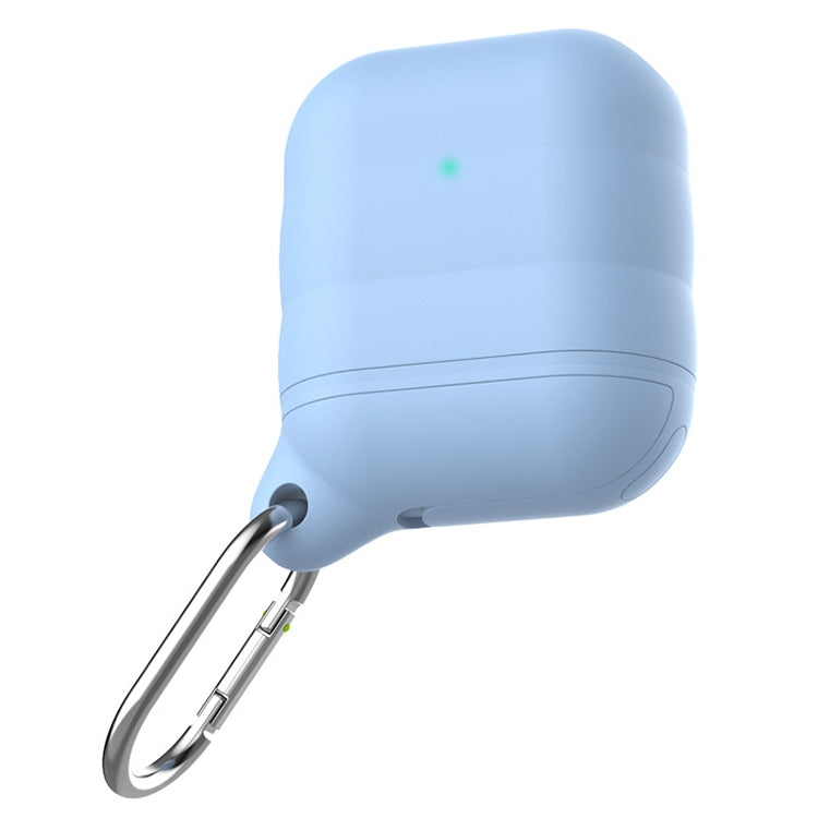 For Apple AirPods 1 / 2 Wireless Earphone Waterproof Silicone Protective Case with Hook