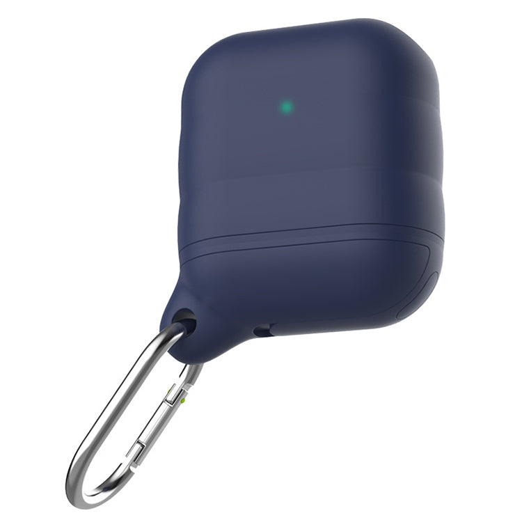 For Apple AirPods 1 / 2 Wireless Earphone Waterproof Silicone Protective Case with Hook