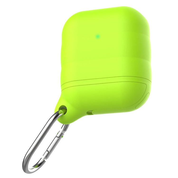 For Apple AirPods 1 / 2 Wireless Earphone Waterproof Silicone Protective Case with Hook