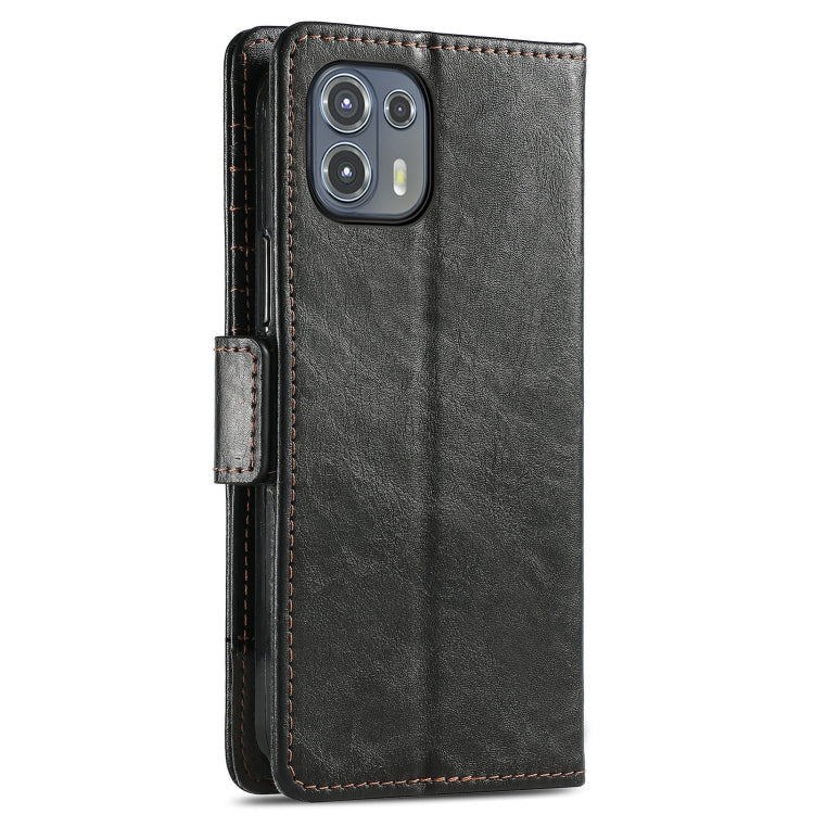 For Motorola Edge 20 Lite CaseNeo Business Splicing Dual Magnetic Buckle Horizontal Flip PU Leather Case with Holder & Card Slots & Wallet