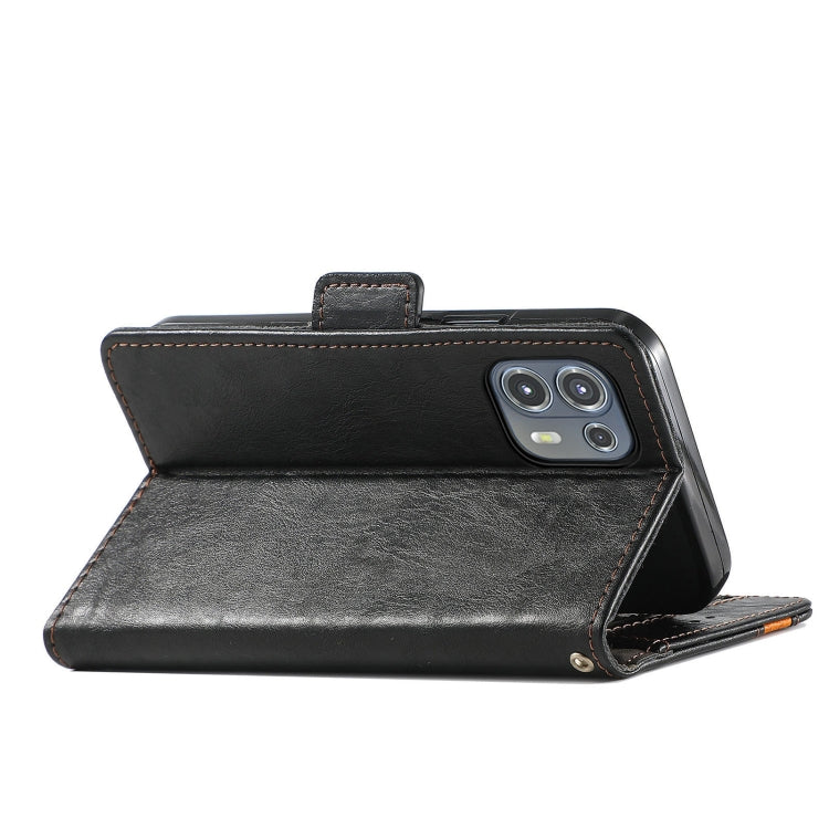 For Motorola Edge 20 Lite CaseNeo Business Splicing Dual Magnetic Buckle Horizontal Flip PU Leather Case with Holder & Card Slots & Wallet