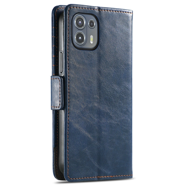 For Motorola Edge 20 Lite CaseNeo Business Splicing Dual Magnetic Buckle Horizontal Flip PU Leather Case with Holder & Card Slots & Wallet