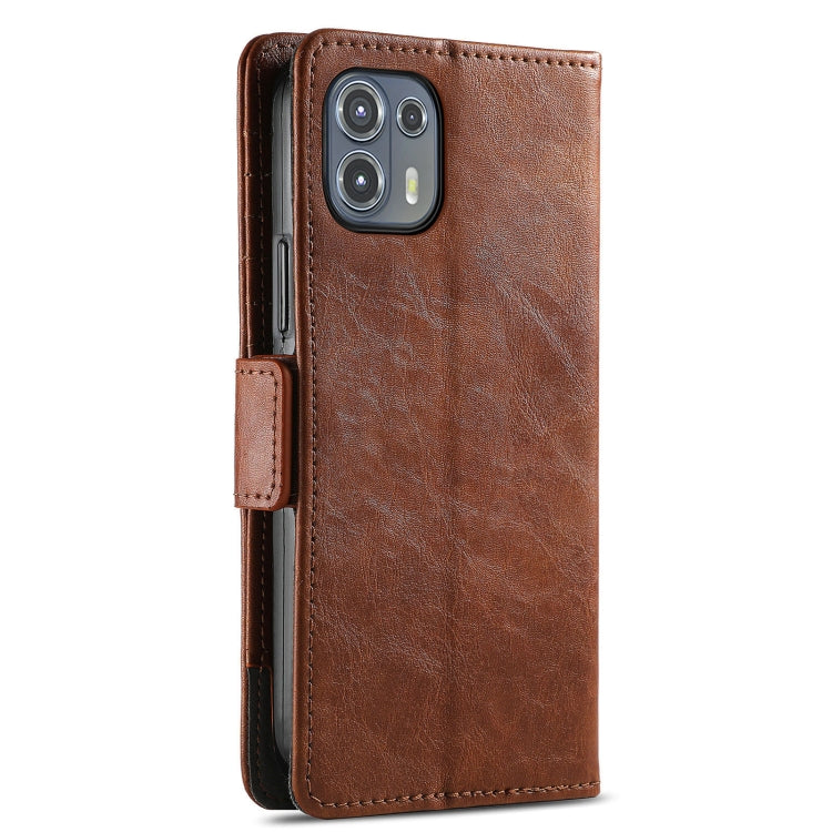 For Motorola Edge 20 Lite CaseNeo Business Splicing Dual Magnetic Buckle Horizontal Flip PU Leather Case with Holder & Card Slots & Wallet