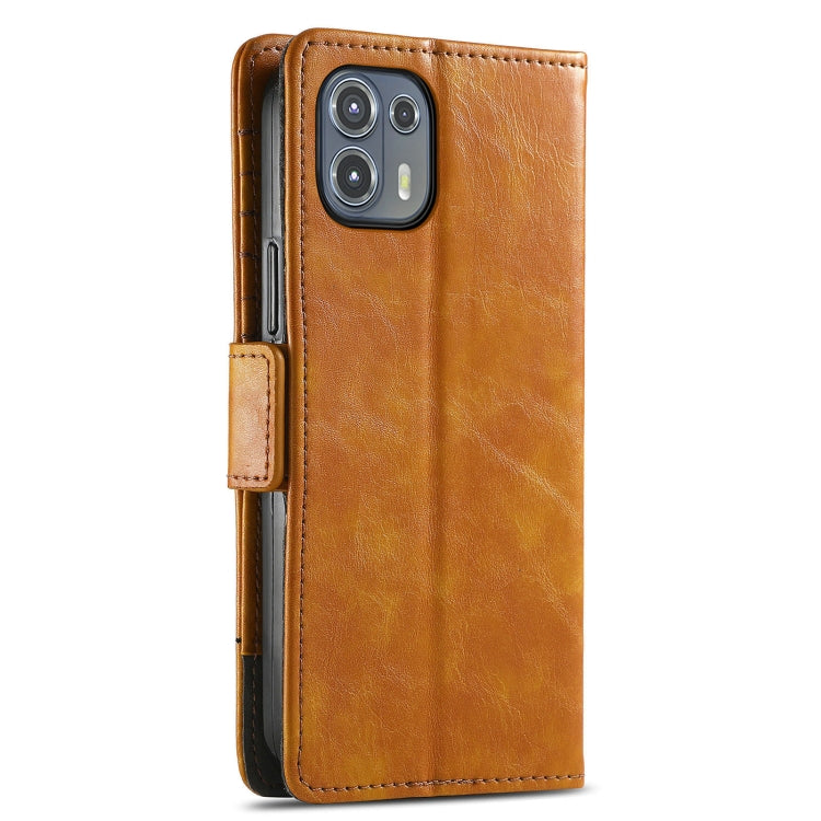 For Motorola Edge 20 Lite CaseNeo Business Splicing Dual Magnetic Buckle Horizontal Flip PU Leather Case with Holder & Card Slots & Wallet