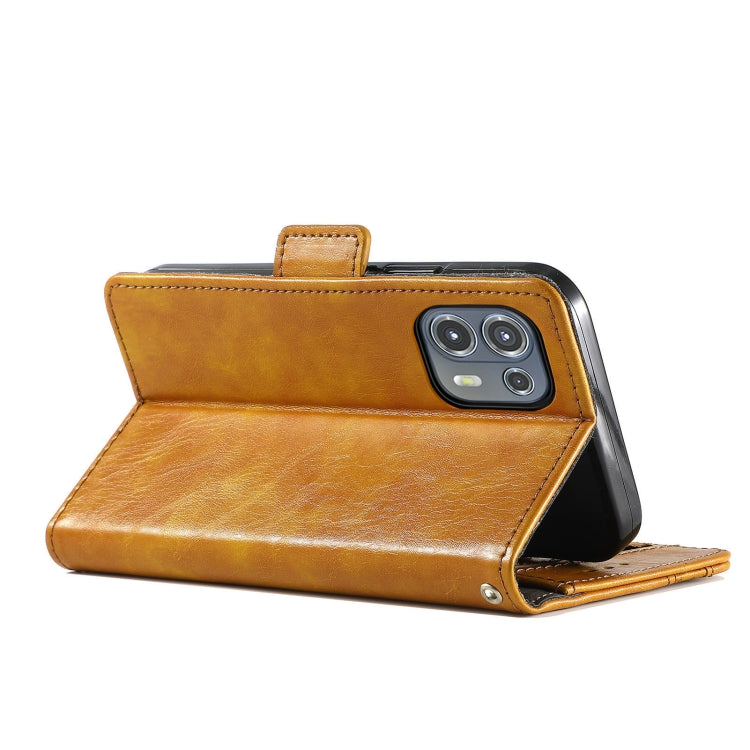 For Motorola Edge 20 Lite CaseNeo Business Splicing Dual Magnetic Buckle Horizontal Flip PU Leather Case with Holder & Card Slots & Wallet