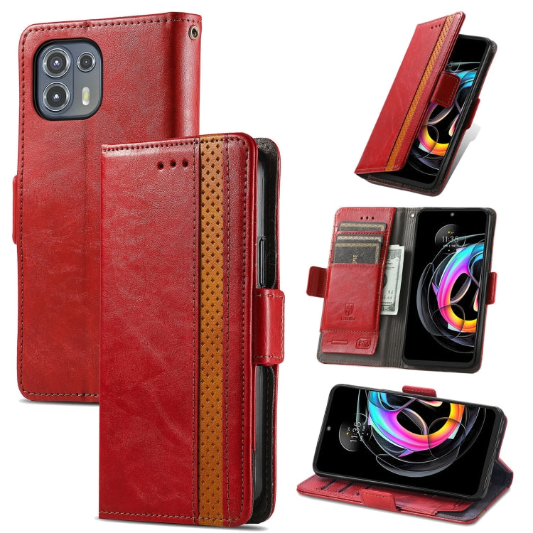 For Motorola Edge 20 Lite CaseNeo Business Splicing Dual Magnetic Buckle Horizontal Flip PU Leather Case with Holder & Card Slots & Wallet