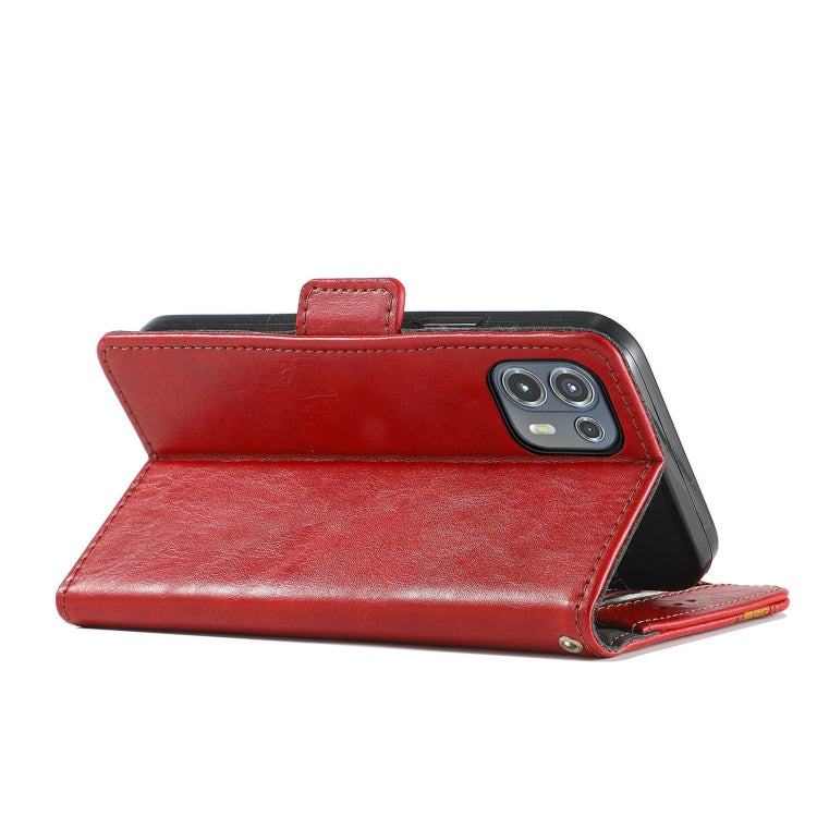 For Motorola Edge 20 Lite CaseNeo Business Splicing Dual Magnetic Buckle Horizontal Flip PU Leather Case with Holder & Card Slots & Wallet