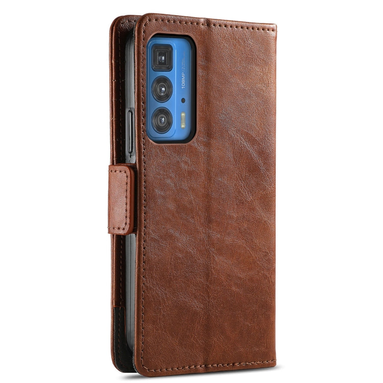 For Motorola Edge 20 Pro CaseNeo Business Splicing Dual Magnetic Buckle Horizontal Flip PU Leather Case with Holder & Card Slots & Wallet