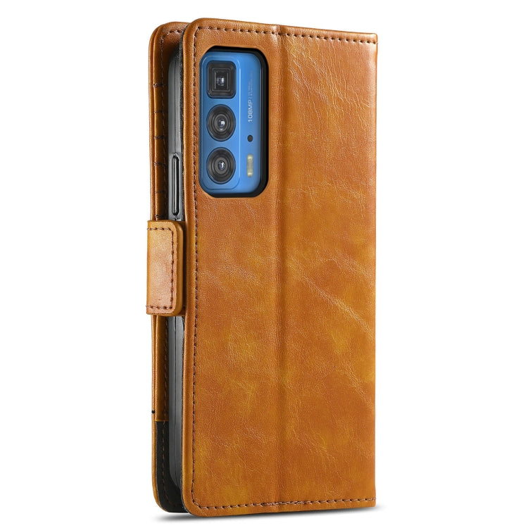 For Motorola Edge 20 Pro CaseNeo Business Splicing Dual Magnetic Buckle Horizontal Flip PU Leather Case with Holder & Card Slots & Wallet