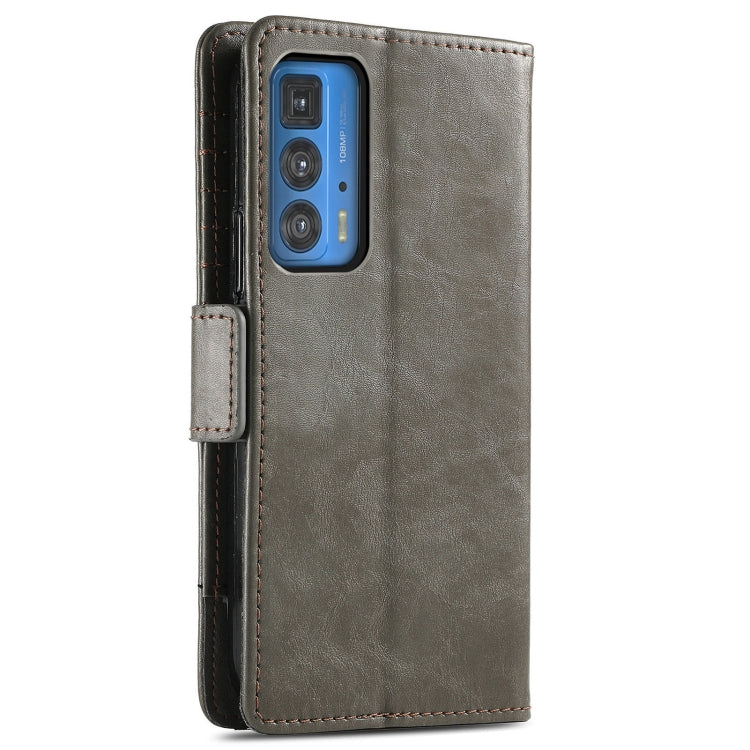 For Motorola Edge 20 Pro CaseNeo Business Splicing Dual Magnetic Buckle Horizontal Flip PU Leather Case with Holder & Card Slots & Wallet