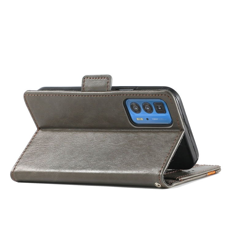 For Motorola Edge 20 Pro CaseNeo Business Splicing Dual Magnetic Buckle Horizontal Flip PU Leather Case with Holder & Card Slots & Wallet