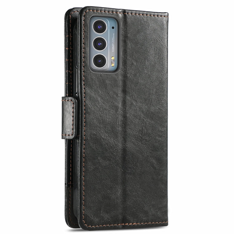 For Motorola Edge 20 CaseNeo Business Splicing Dual Magnetic Buckle Horizontal Flip PU Leather Case with Holder & Card Slots & Wallet