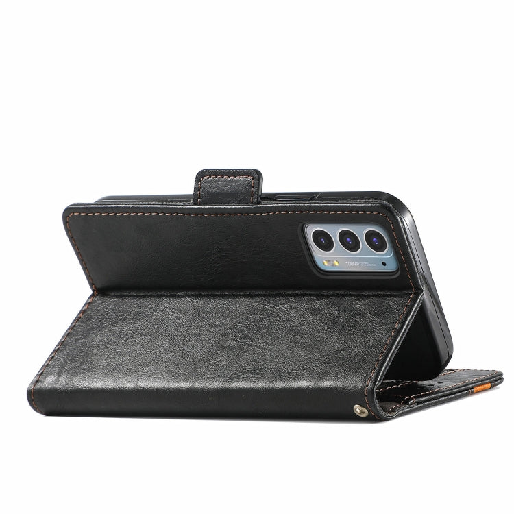 For Motorola Edge 20 CaseNeo Business Splicing Dual Magnetic Buckle Horizontal Flip PU Leather Case with Holder & Card Slots & Wallet