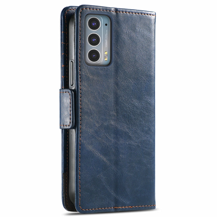 For Motorola Edge 20 CaseNeo Business Splicing Dual Magnetic Buckle Horizontal Flip PU Leather Case with Holder & Card Slots & Wallet