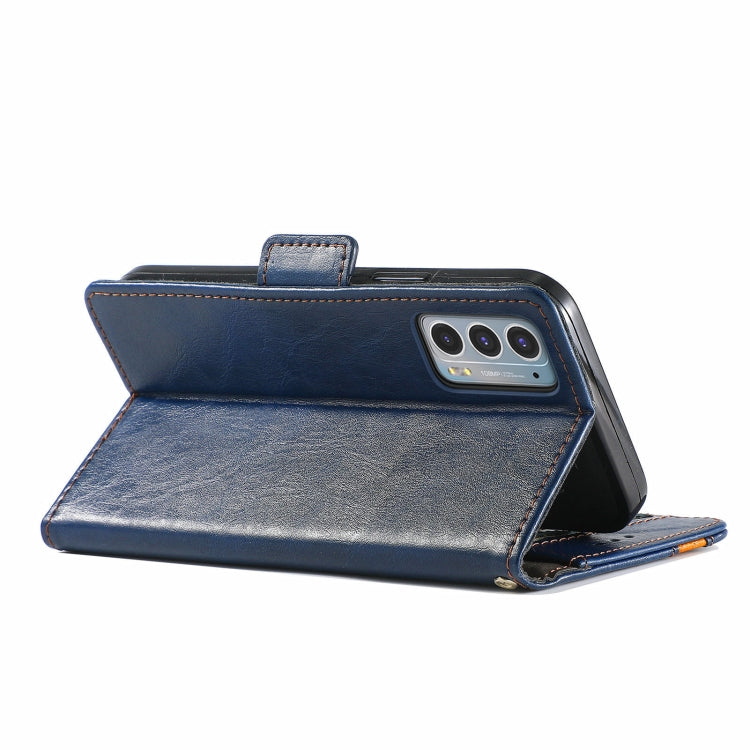 For Motorola Edge 20 CaseNeo Business Splicing Dual Magnetic Buckle Horizontal Flip PU Leather Case with Holder & Card Slots & Wallet
