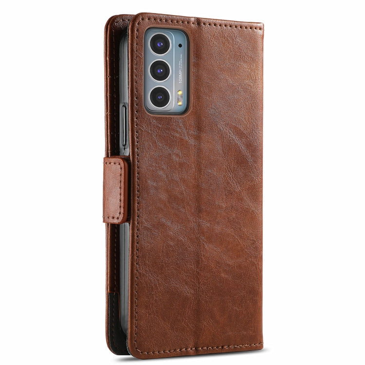 For Motorola Edge 20 CaseNeo Business Splicing Dual Magnetic Buckle Horizontal Flip PU Leather Case with Holder & Card Slots & Wallet