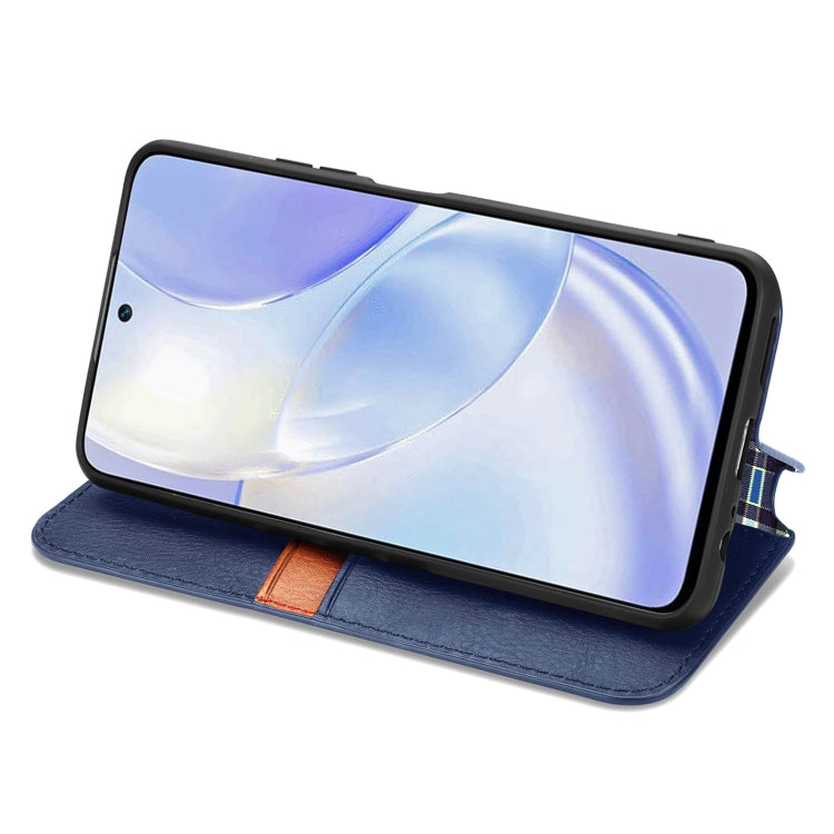 For Huawei nova 8 SE Youth Cubic Grid Pressed Horizontal Flip Magnetic PU Leather Case with Holder & Card Slots & Wallet
