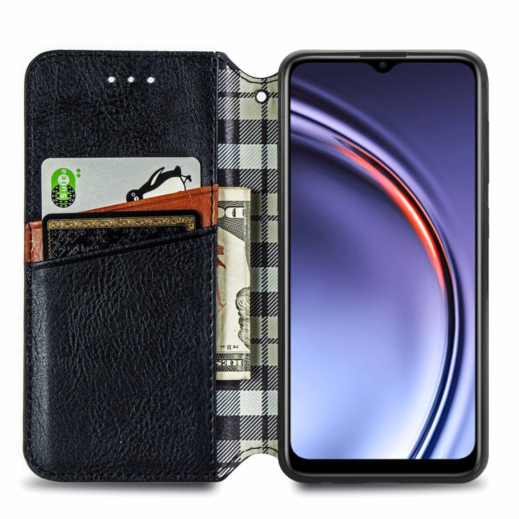 For Huawei Maimang 10 SE Cubic Grid Pressed Horizontal Flip Magnetic PU Leather Case with Holder & Card Slots & Wallet
