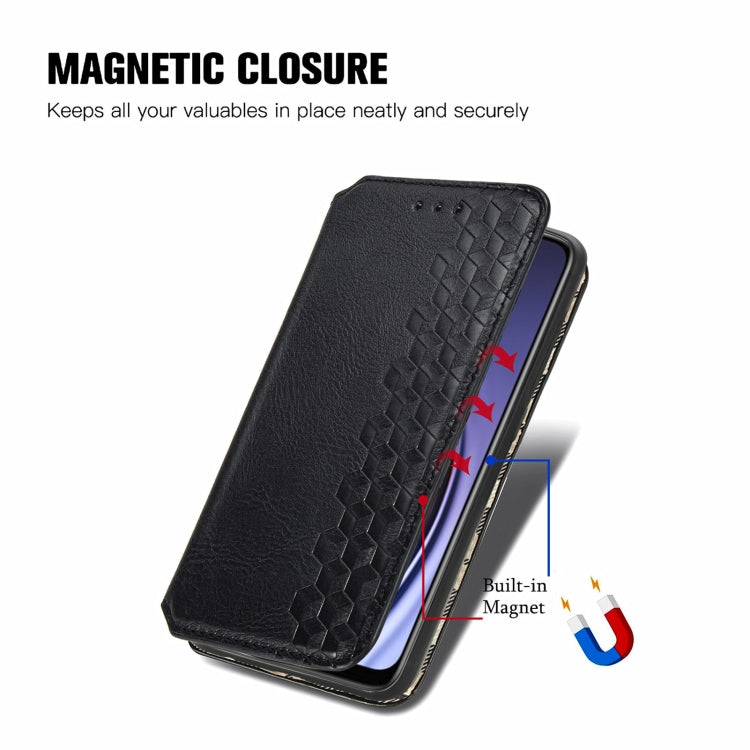 For Huawei Maimang 10 SE Cubic Grid Pressed Horizontal Flip Magnetic PU Leather Case with Holder & Card Slots & Wallet