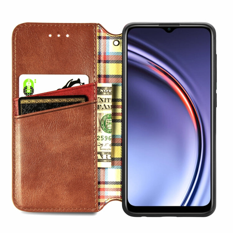 For Huawei Maimang 10 SE Cubic Grid Pressed Horizontal Flip Magnetic PU Leather Case with Holder & Card Slots & Wallet