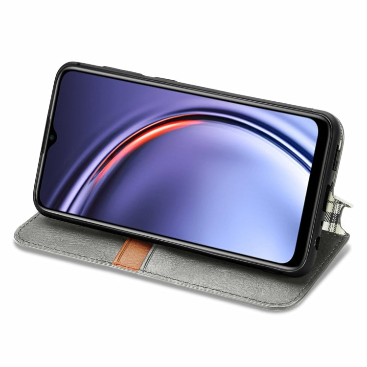 For Huawei Maimang 10 SE Cubic Grid Pressed Horizontal Flip Magnetic PU Leather Case with Holder & Card Slots & Wallet