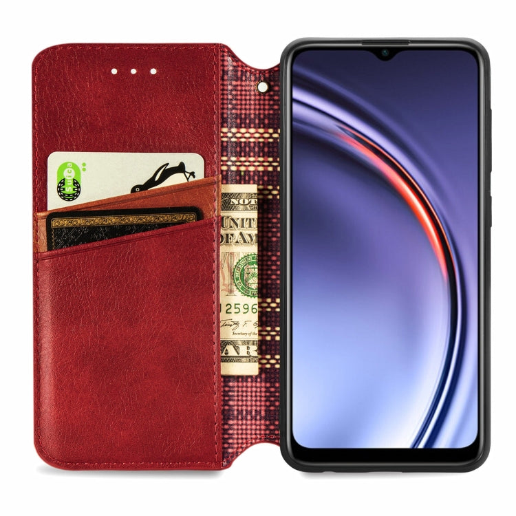 For Huawei Maimang 10 SE Cubic Grid Pressed Horizontal Flip Magnetic PU Leather Case with Holder & Card Slots & Wallet