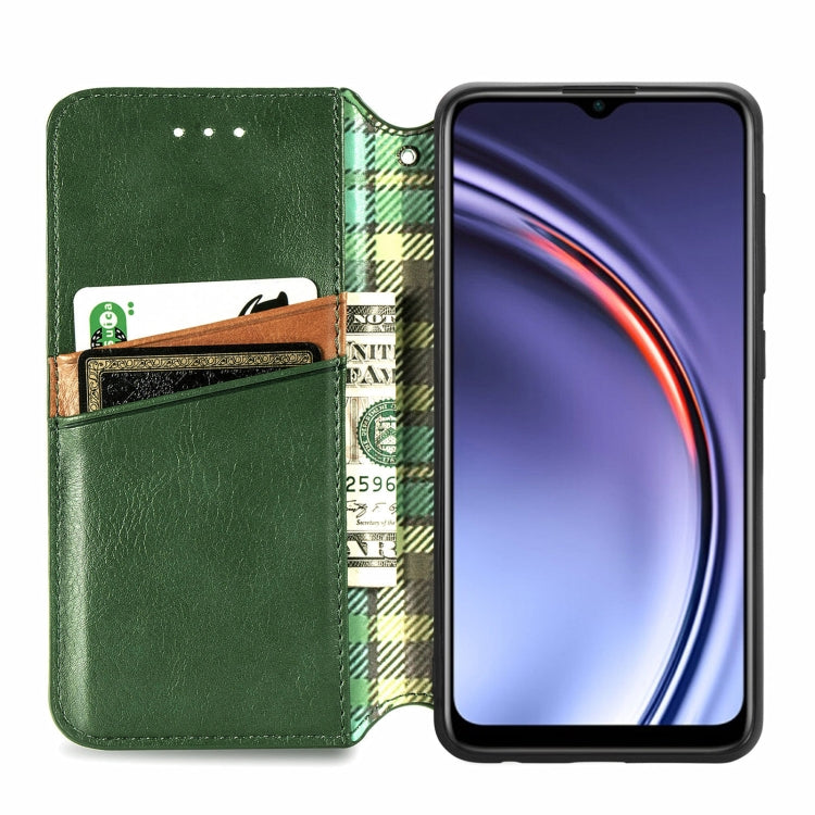 For Huawei Maimang 10 SE Cubic Grid Pressed Horizontal Flip Magnetic PU Leather Case with Holder & Card Slots & Wallet