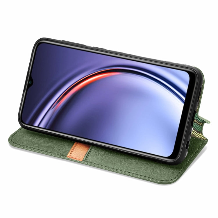 For Huawei Maimang 10 SE Cubic Grid Pressed Horizontal Flip Magnetic PU Leather Case with Holder & Card Slots & Wallet