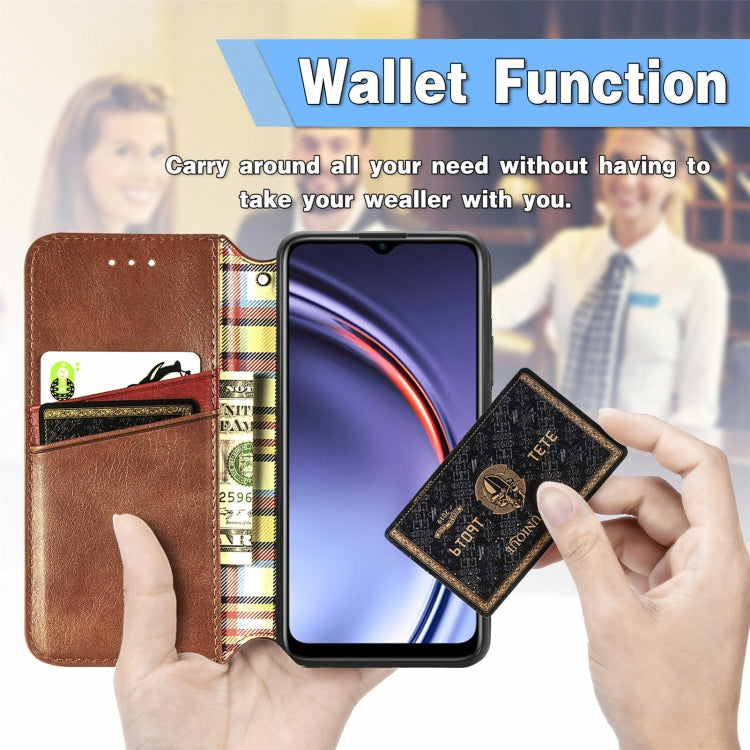 For Huawei Maimang 10 SE Cubic Grid Pressed Horizontal Flip Magnetic PU Leather Case with Holder & Card Slots & Wallet